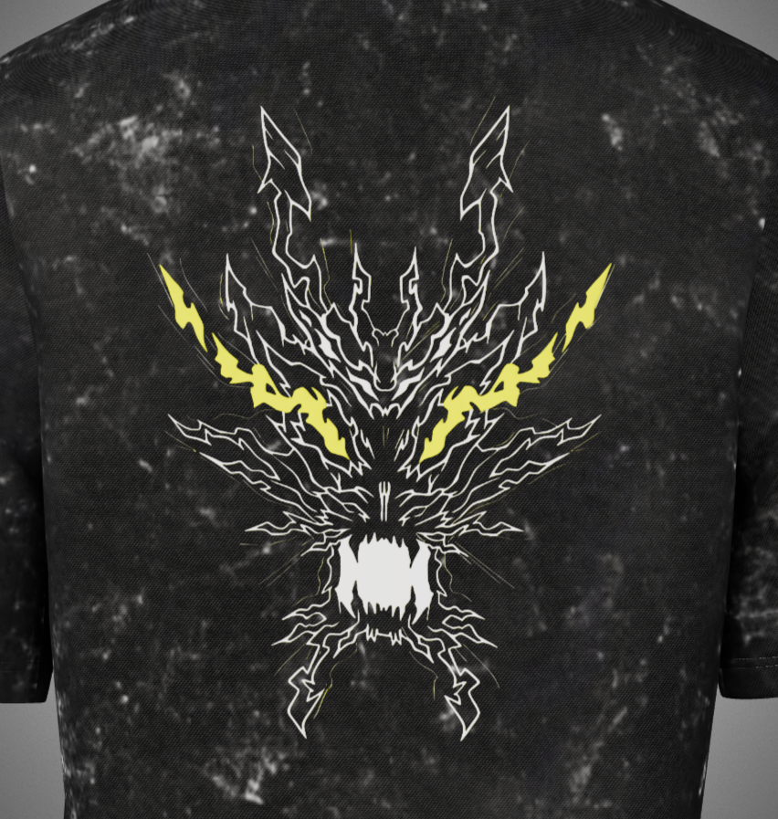 Zenitsu Acid Washed Oversized T-Shirt