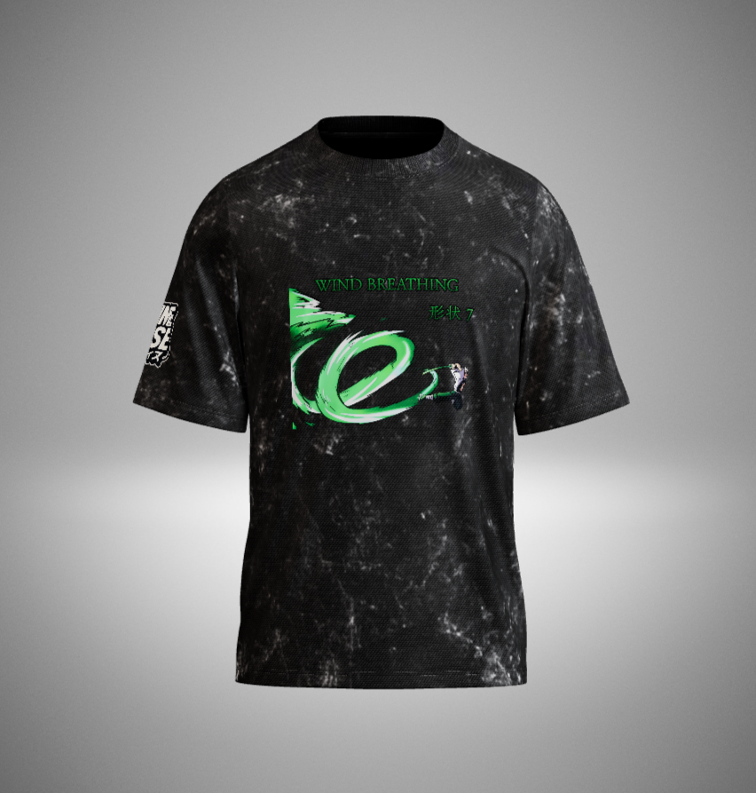 Wind Hashira Acid Washed T-Shirt