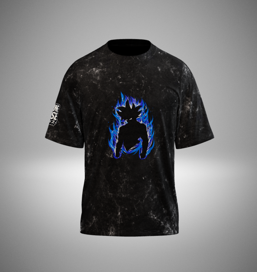 Goku Acid Washed Oversized T-Shirt
