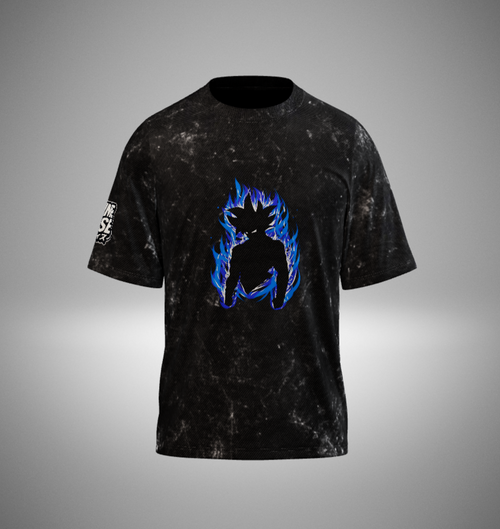 Goku Acid Washed Oversized T-Shirt
