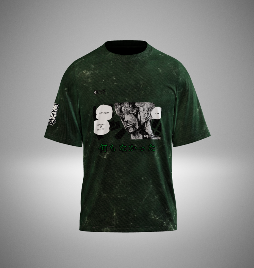 Zoro Nothing happened Acid Washed T-Shirt