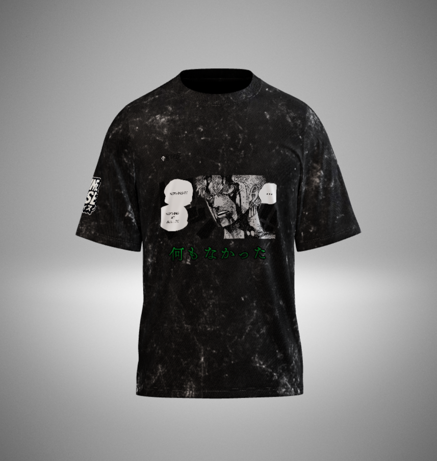 Zoro Nothing happened Acid Washed T-Shirt