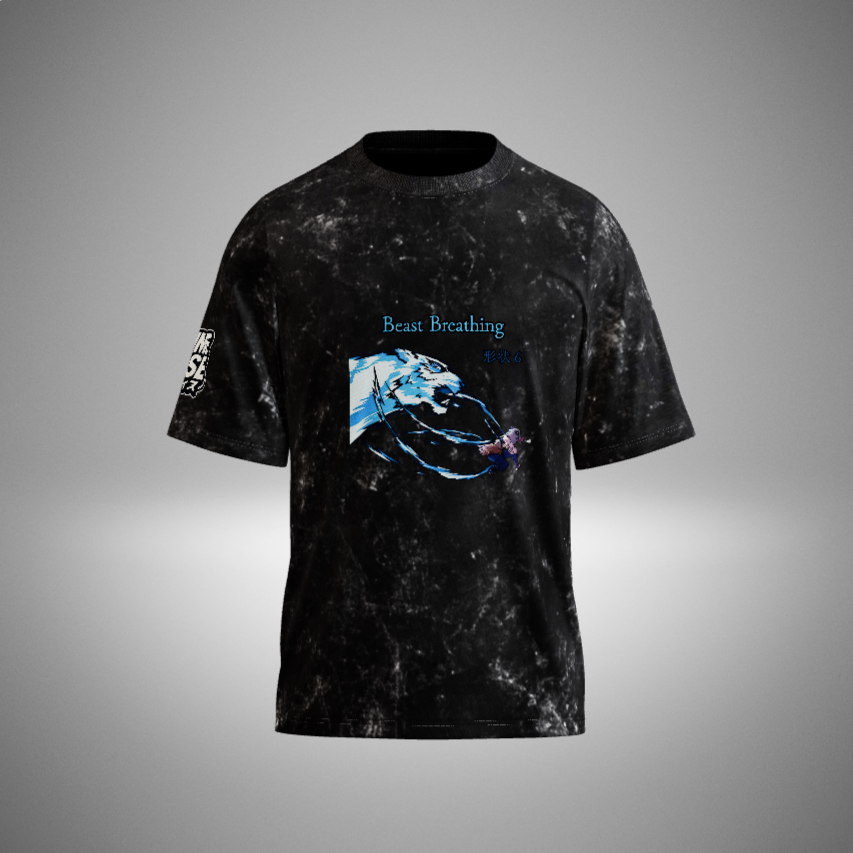 Inosuke Acid Washed Oversized T-Shirt