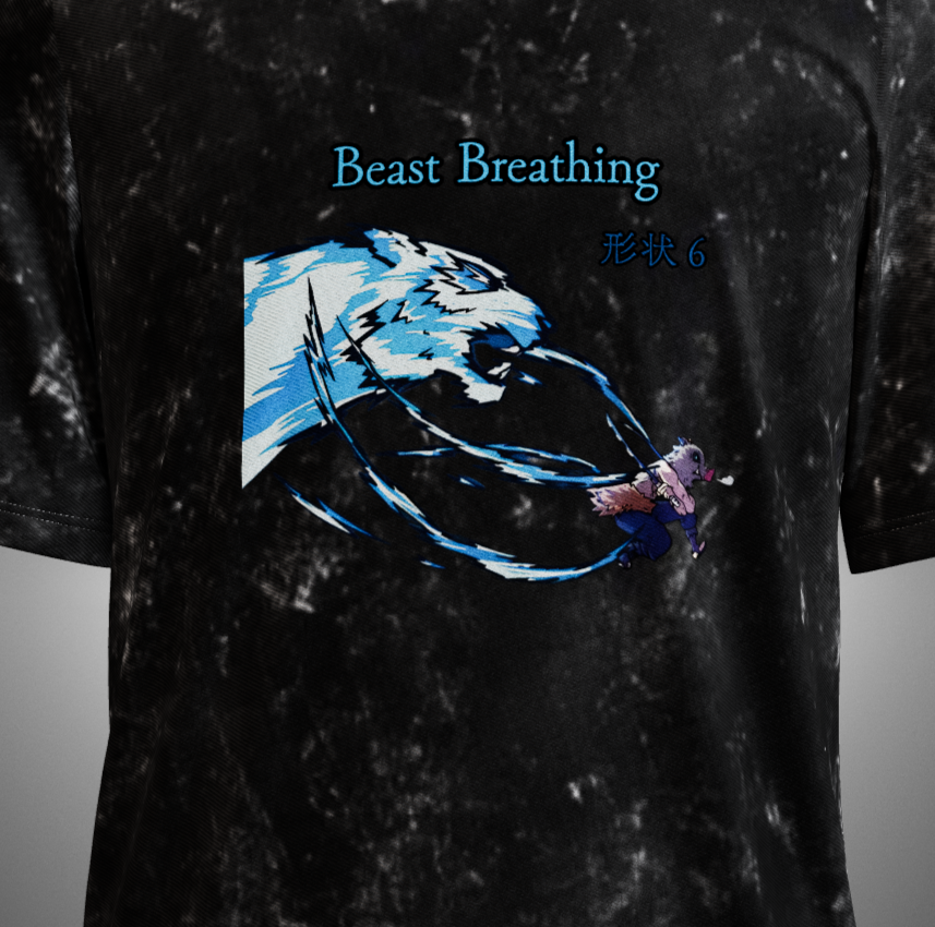 Inosuke Acid Washed Oversized T-Shirt