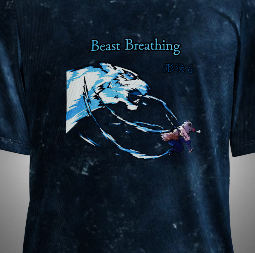 Inosuke Acid Washed Oversized T-Shirt