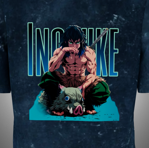 Inosuke Acid Washed Oversized T-Shirt