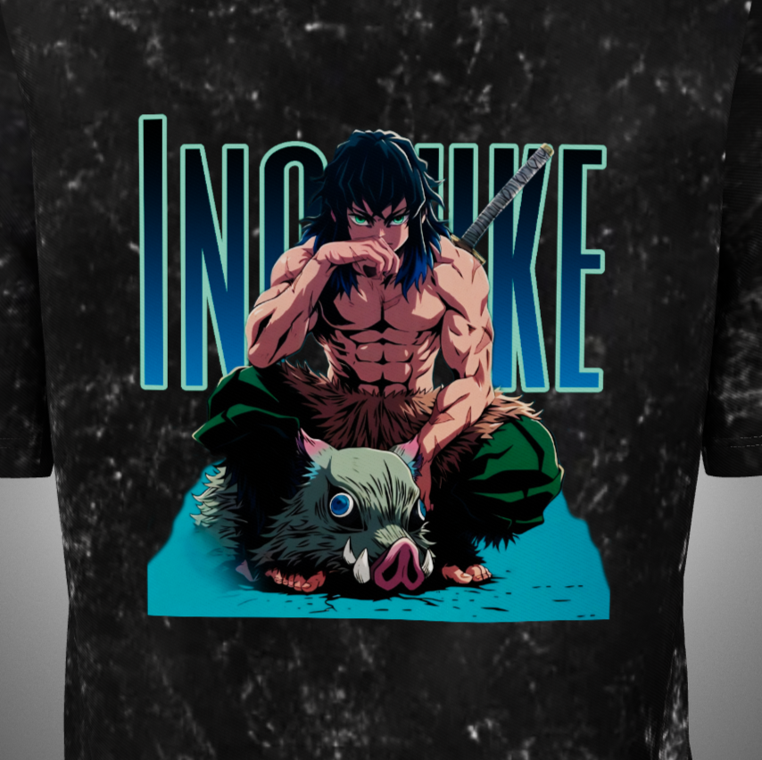 Inosuke Acid Washed Oversized T-Shirt