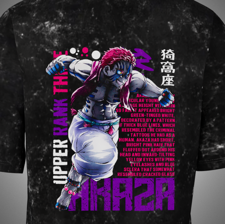 Akaza Acid Washed Oversized T-Shirt