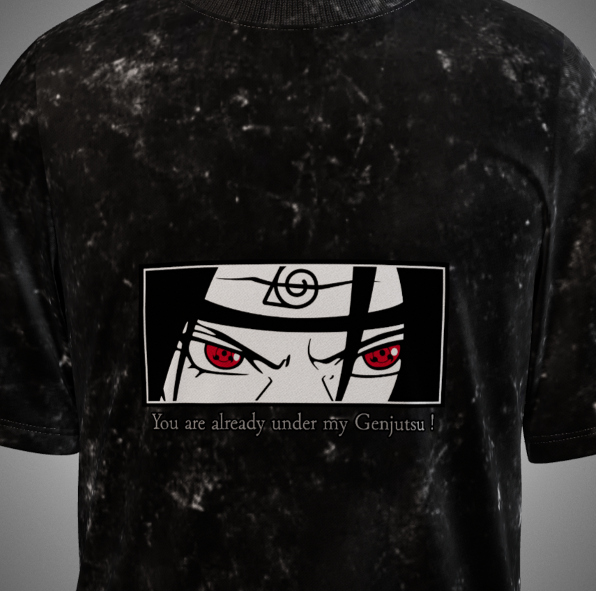 Itachi Acid Washed Oversized T-Shirt