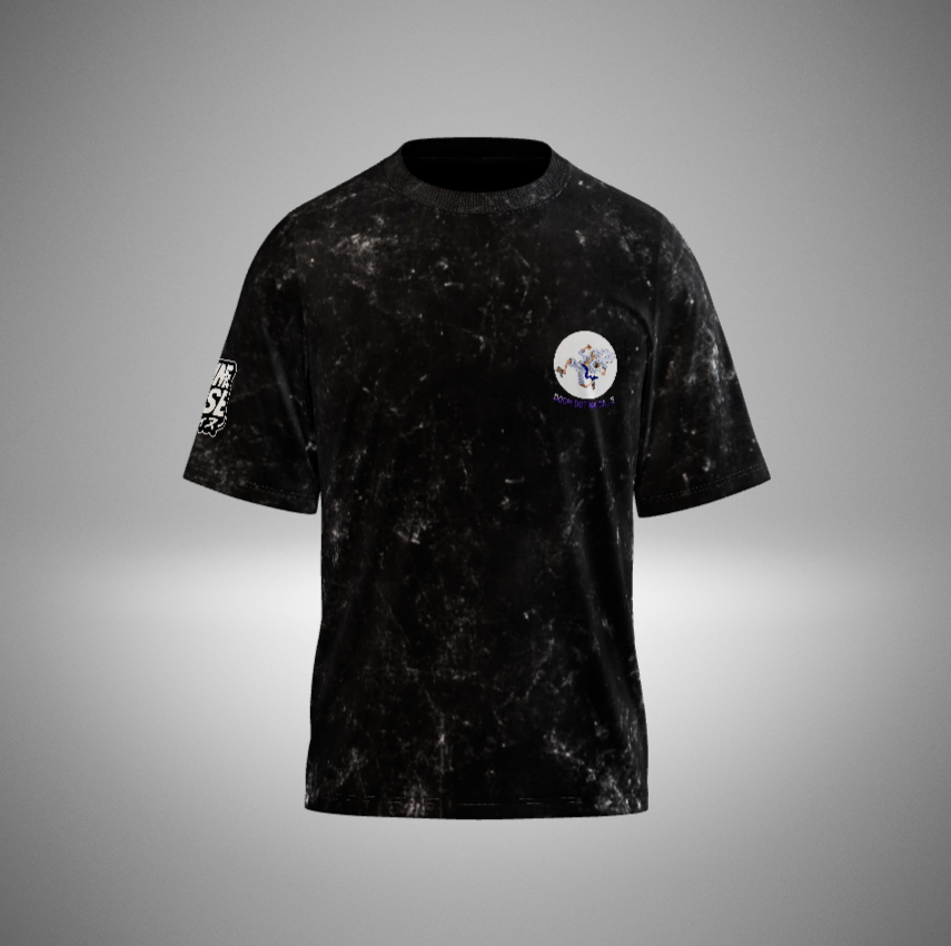 Luffy Gear 5 Acid Washed Oversized T-Shirt