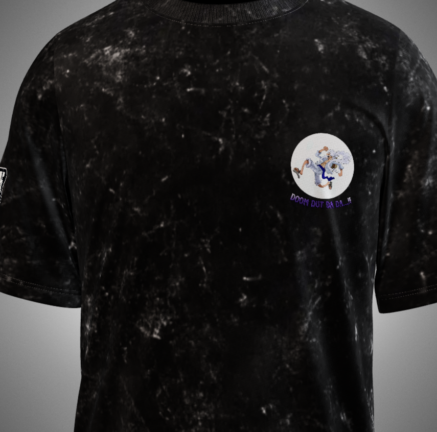 Luffy Gear 5 Acid Washed Oversized T-Shirt