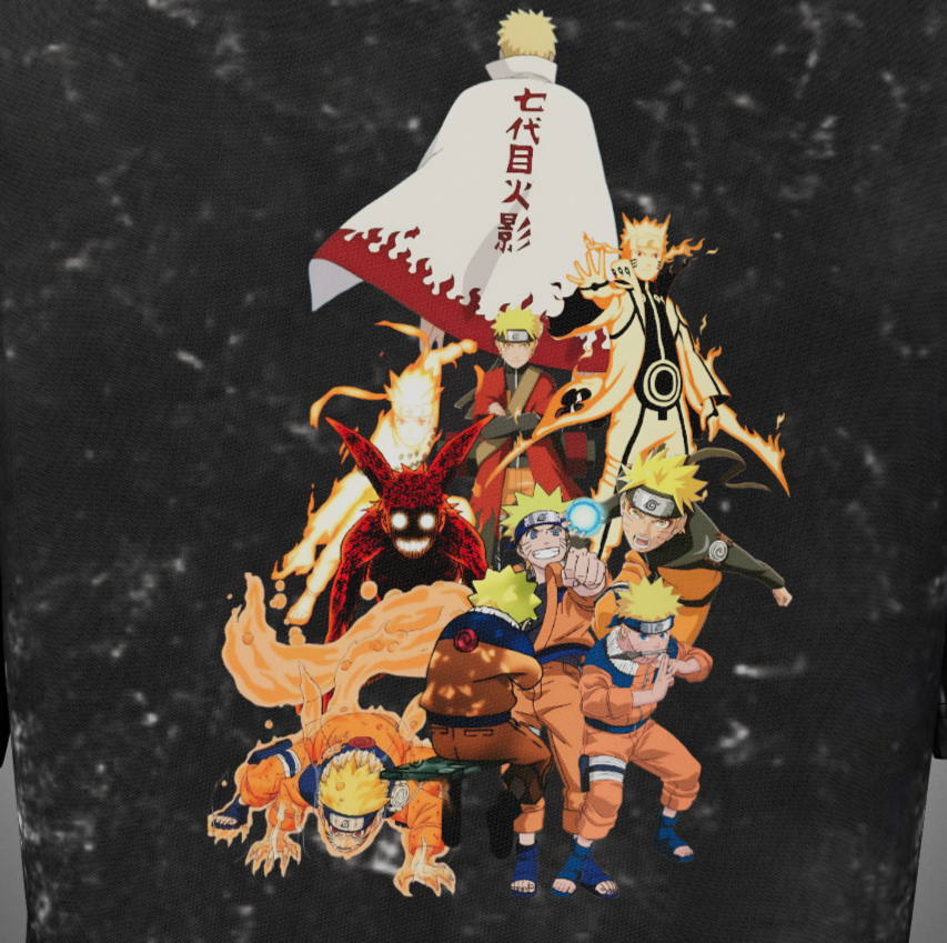 Naruto Life Acid Washed T-Shirt
