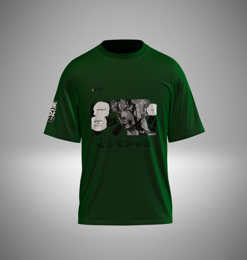 Zoro Nothing Happened Oversized T-Shirt