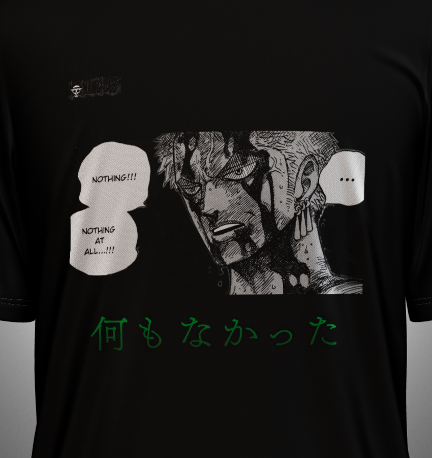 Zoro Nothing Happened Oversized T-Shirt